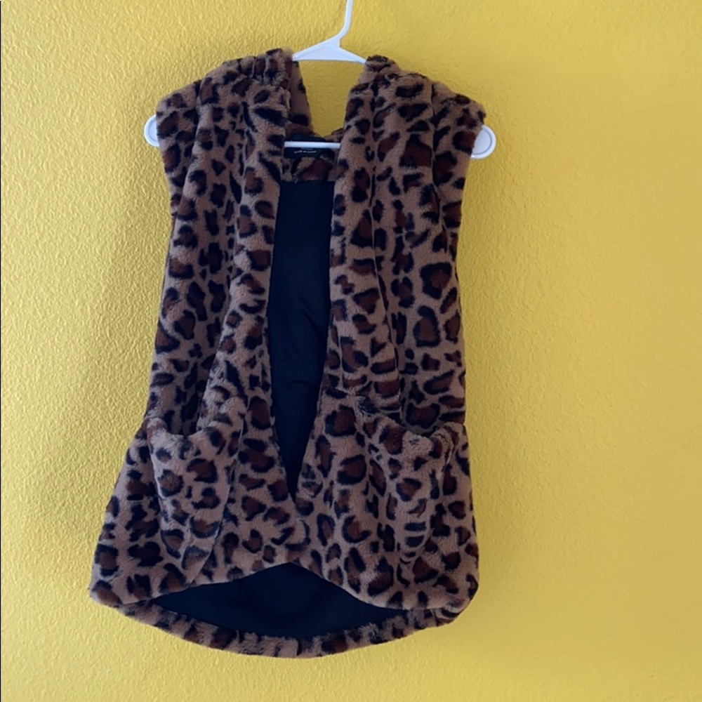 Animal print vest